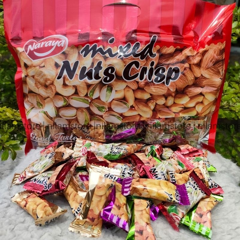 Jual Permen Naraya Mixed nuts Crisp / permen Kacang 400g | Shopee Indonesia