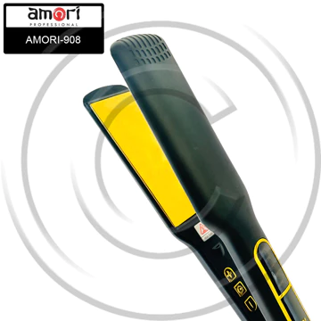 AMORI 908 Catokan Rambut Plat Lebar (Wide Plate) Dengan Nano Titanium Ceramic MCH Heater CO