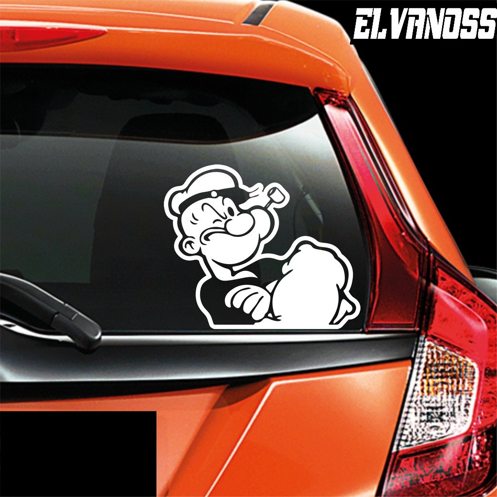 Jual STIKER KACA MOBIL LUCU CUTTING STICKER MOBIL POPEYE PELAUTSTIKER ...