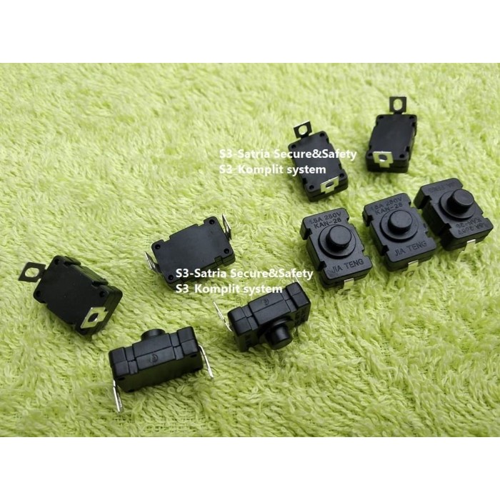 Jual persegi tombol senter on off Saklar Push tekan 2 kaki mini ...