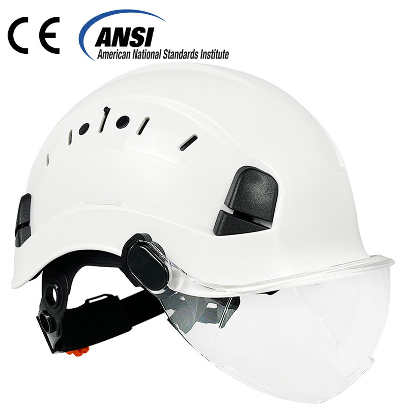 Jual DARLINGWELL CE Construction Safety Helmet with Goggles for ...