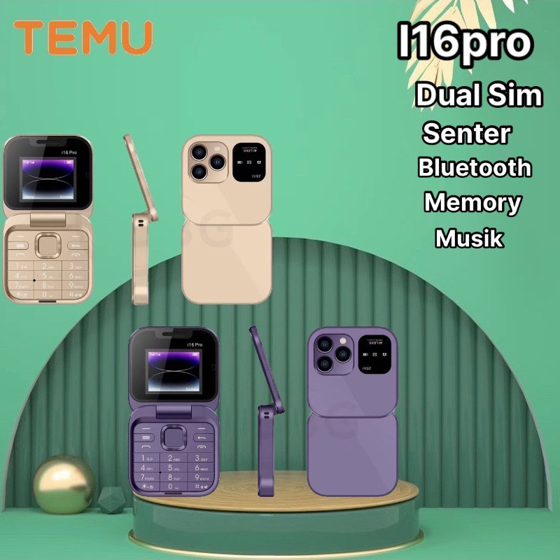 Jual hp jadul flip mini lipat phone jadul ori garansi 1 tahun 16pro ...