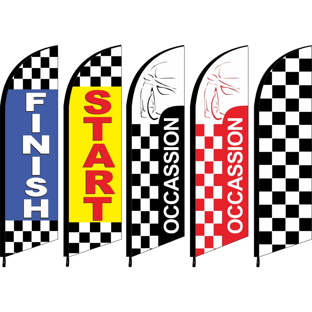 Jual Car Racing Sport FPV Occasion Feather Flag Beach Banner Start ...