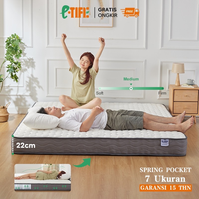 Jual Lakepu Kasur Busa Kasur Spring Bed Bonnell Series | Shopee Indonesia