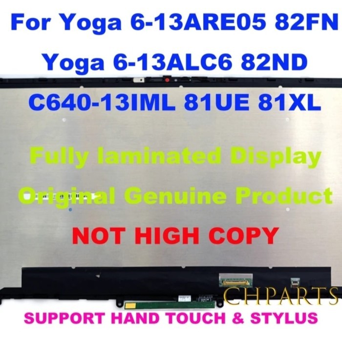 thumbnail image 2 of Upper Case With Keyboard For Lenovo Yoga 6-13ARE05 – 5CB1B22400 (Unbranded) 2 of 3