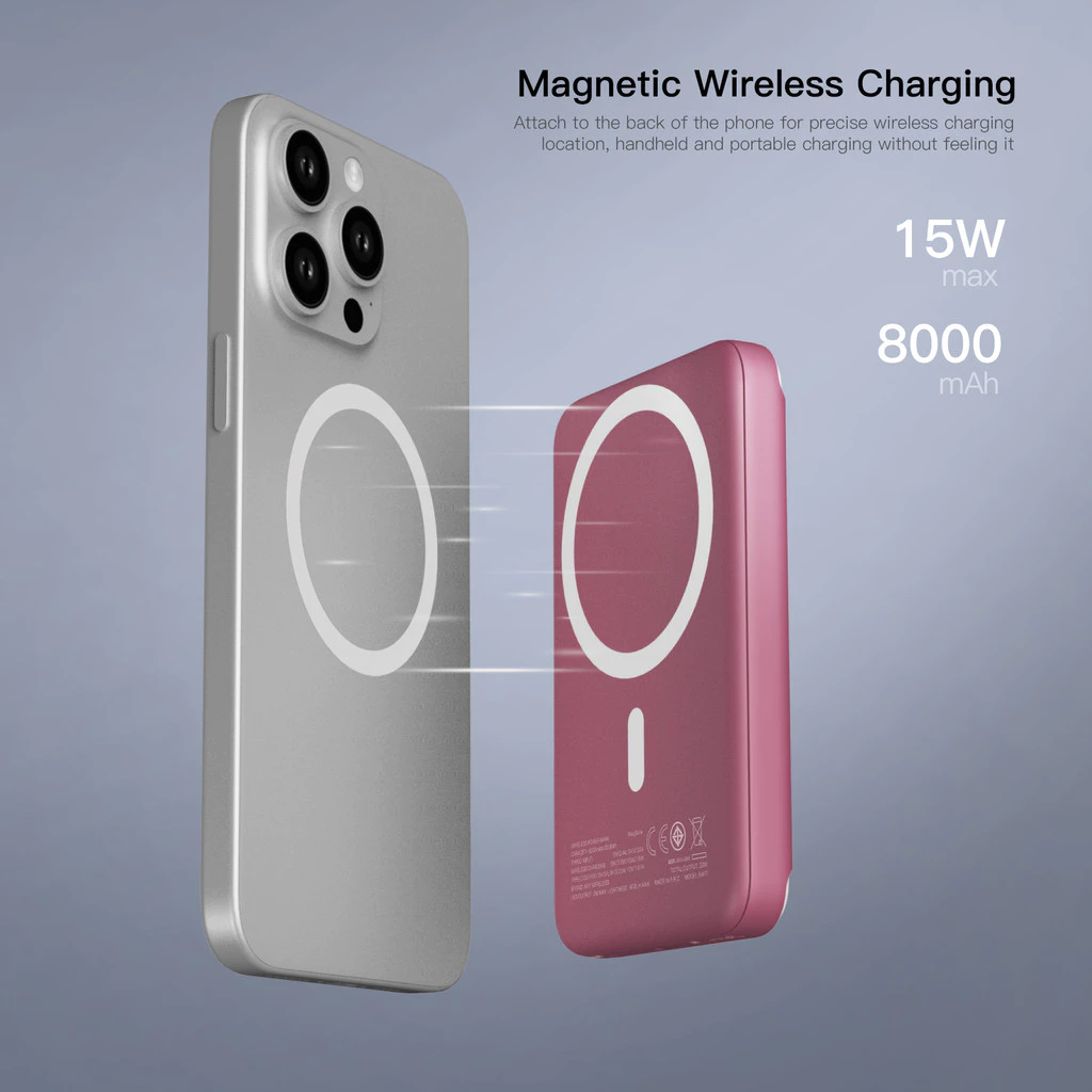 KiiP Wireless EW71 Powerbank Dual Magnetic Fill Light Fast Charge 20W