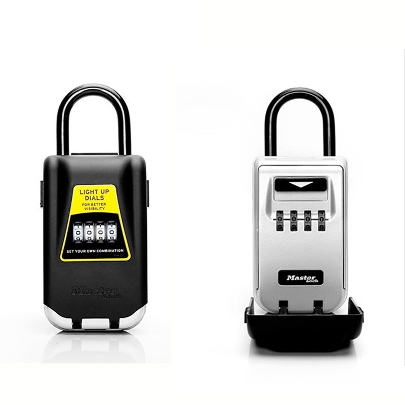 Jual Go! Lock Outdoor Key Safe Box Keys Storage Box Padlock Use Light ...