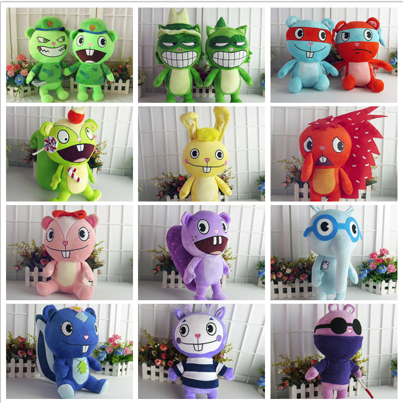 Jual Happy Tree Friends Plush Dolls Nutty Flippy Handy Petunia Flaky 
