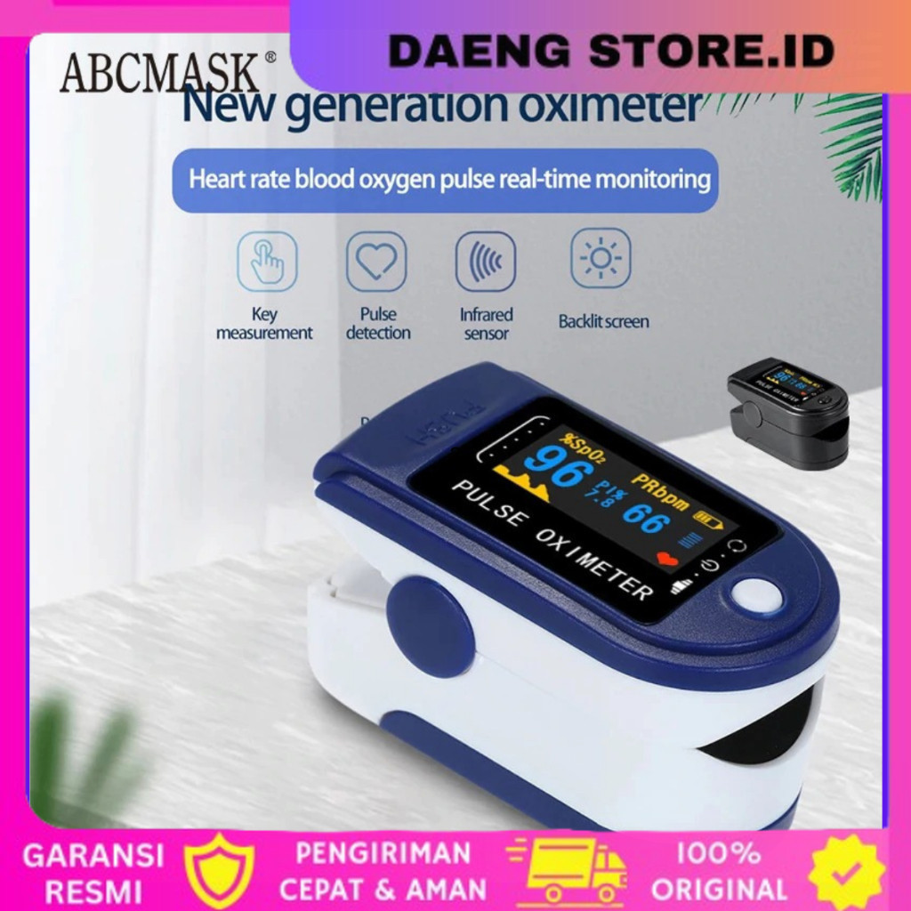 Jual Alat Pengukur Kadar Oksigen Oximeter Detak Jantung Fingertip