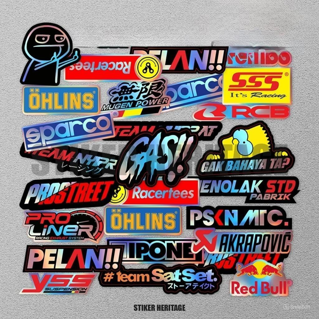 Jual STICKER STIKER RACING HOLOGRAM | STIKER MOTOR | STICKER HELM ...