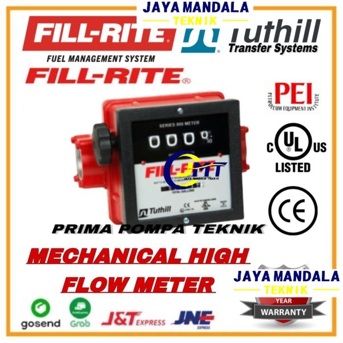 Jual flow meter fill rite 4 digit 1 inch Flow meter 1 inch Fill Rite 1 ...