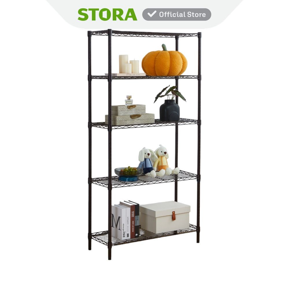 Jual Stora Rak Besi 5 Tingkat Storage Rack Metal Tempat Penyimpanan ...