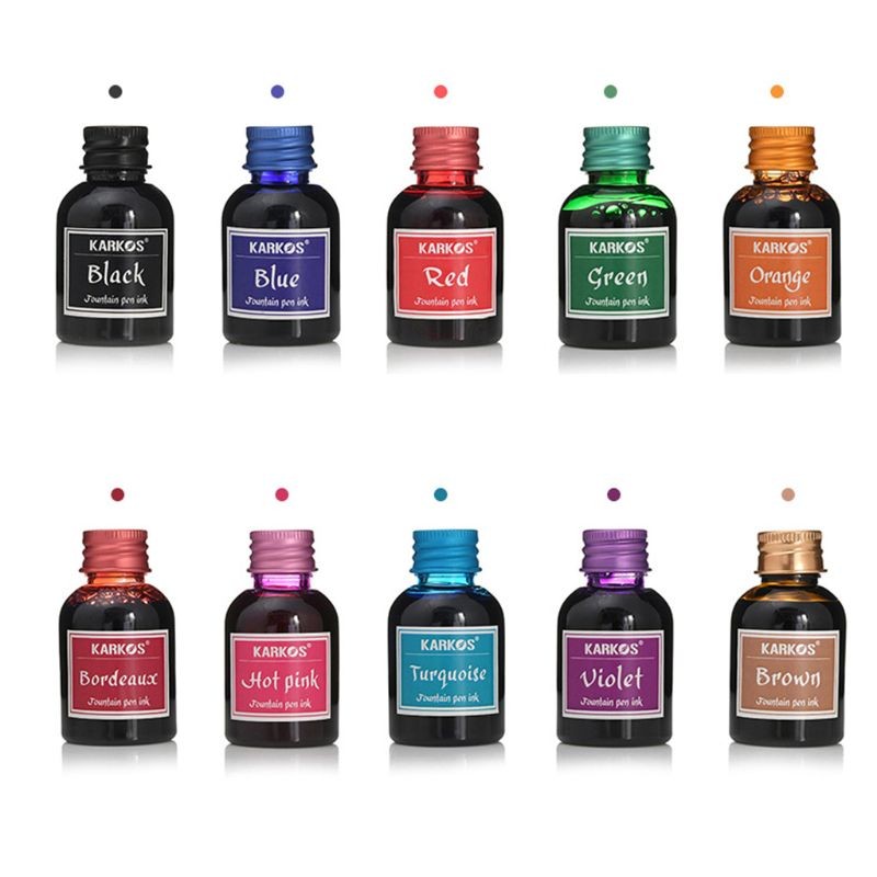 Jual Pure Colorful Pen Ink 30ml Refilling Inks Stationery Sool Office ...