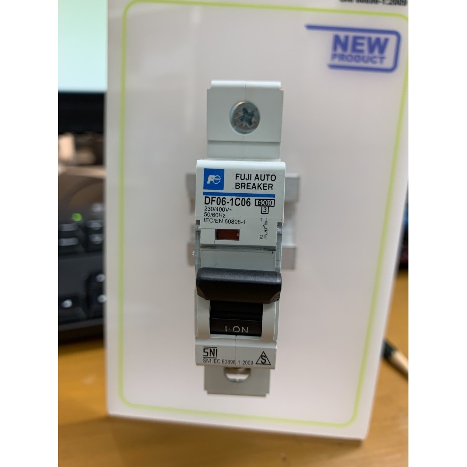 Jual JS88 MCB Breaker FUJI 6KA DF06 1Phase 1Pole 2-63Ampere Fuji ...