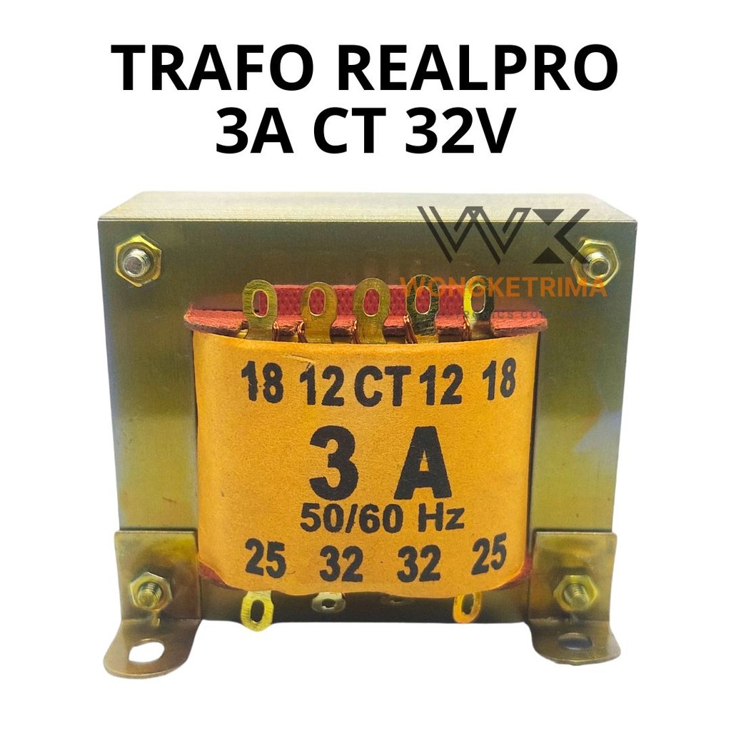 Jual TRAFO 3A CT 32V 3 AMPER CT 32 VOLT REALPRO | Shopee Indonesia