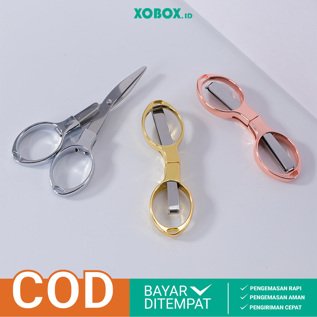 Jual Gunting Lipat Portable Gunting Kertas Mini Scissors Folding Travel ...