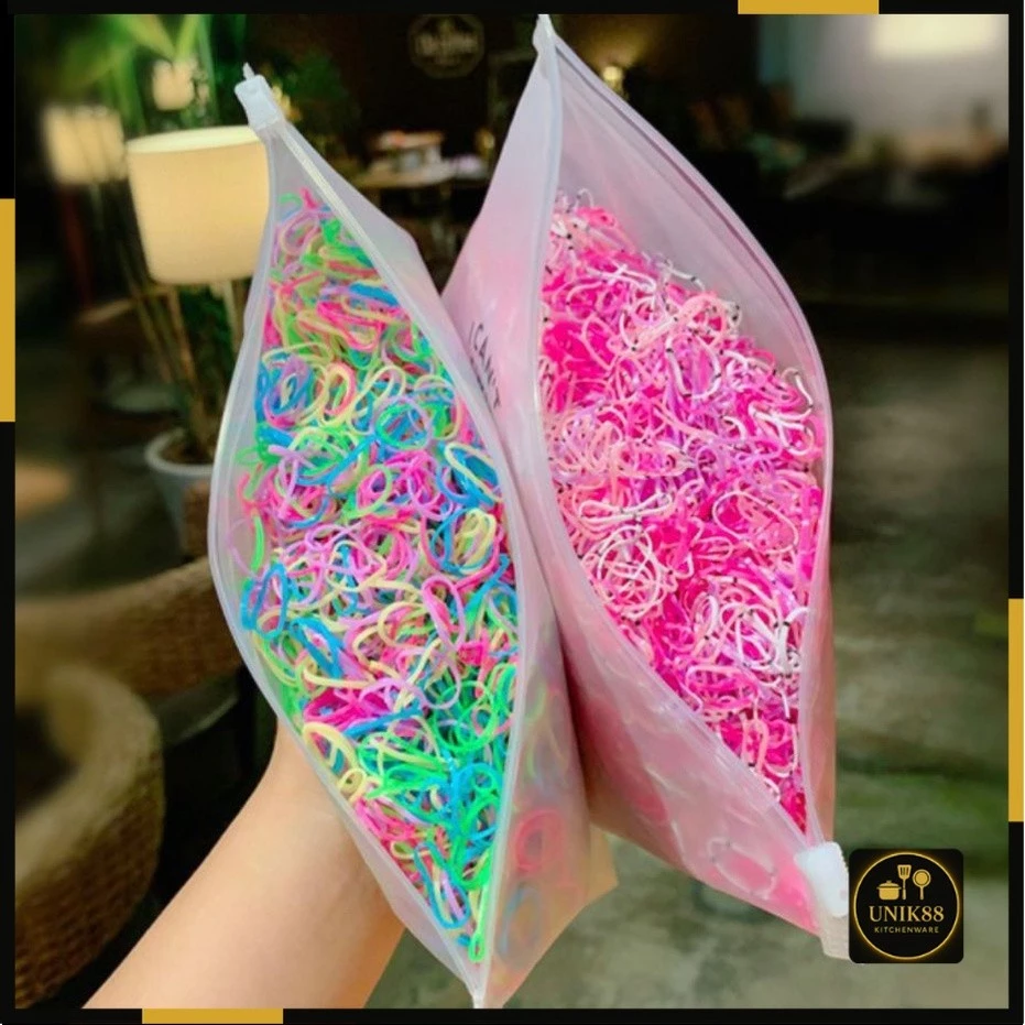 [UNIK88] YT049 Karet Ikat Rambut Jepang Elastis Warna Warni Jepit Karet Rambut | AutoStock