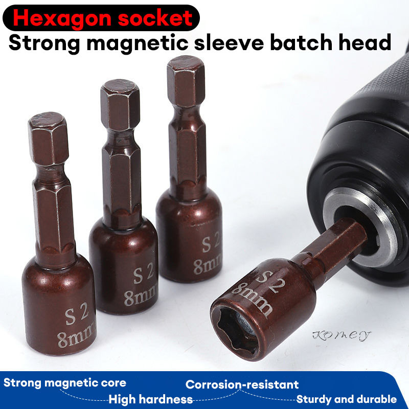 Jual Kunci Roofing Magnetik Magnetic Socket nut Ruping Mata Bor Sock ...