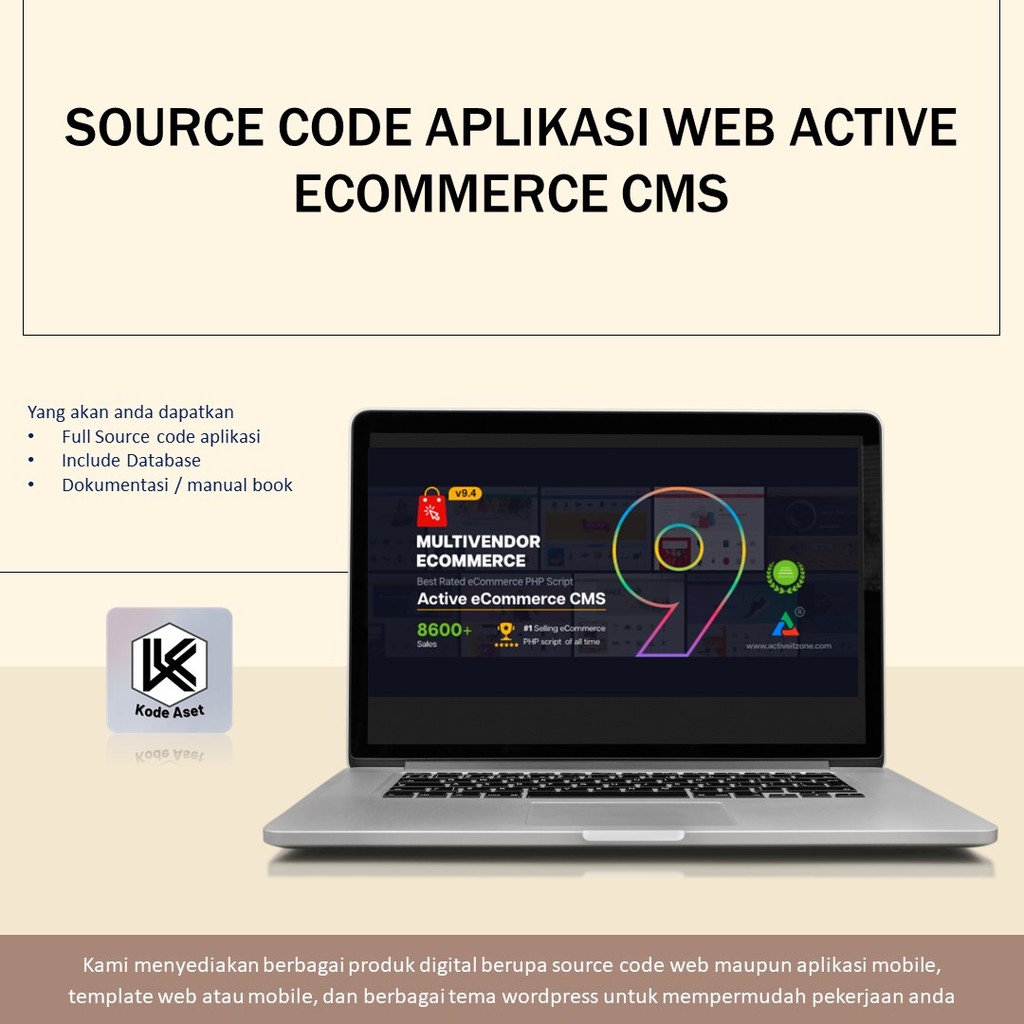 Jual SOURCE CODE APLIKASI WEB ACTIVE ECOMMERCE CMS | Shopee Indonesia