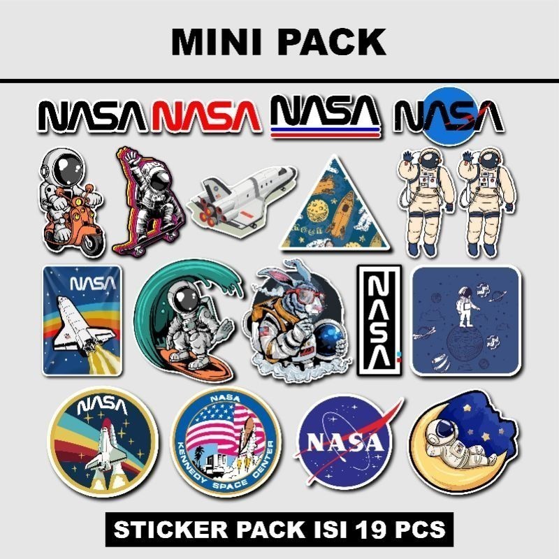Jual Stiker Nasa /Sticker Aesthetic / Sticker Tumblr Decal Motor Helm ...