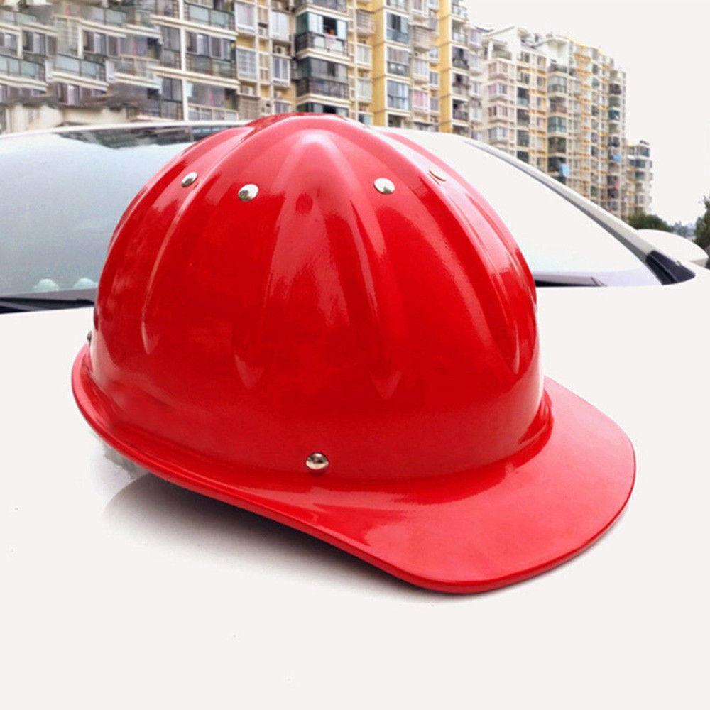Aluminum Alloy Hard Hat – Reinforced Top With 4-Point Suspension, Puncture-Resistant For Construction