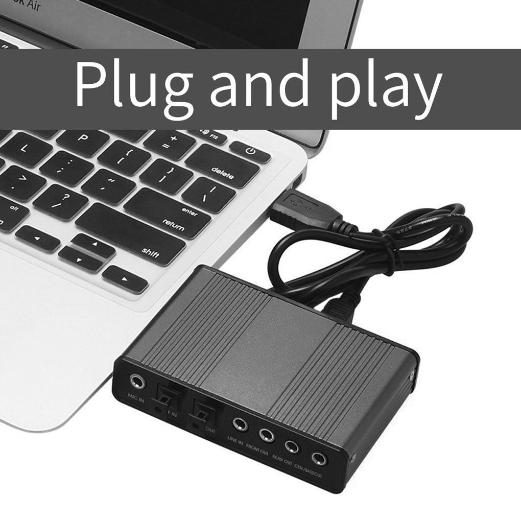 Jual USB 6 Channel 5 1 7 1 Surround External Sound Card PC Laptop ...
