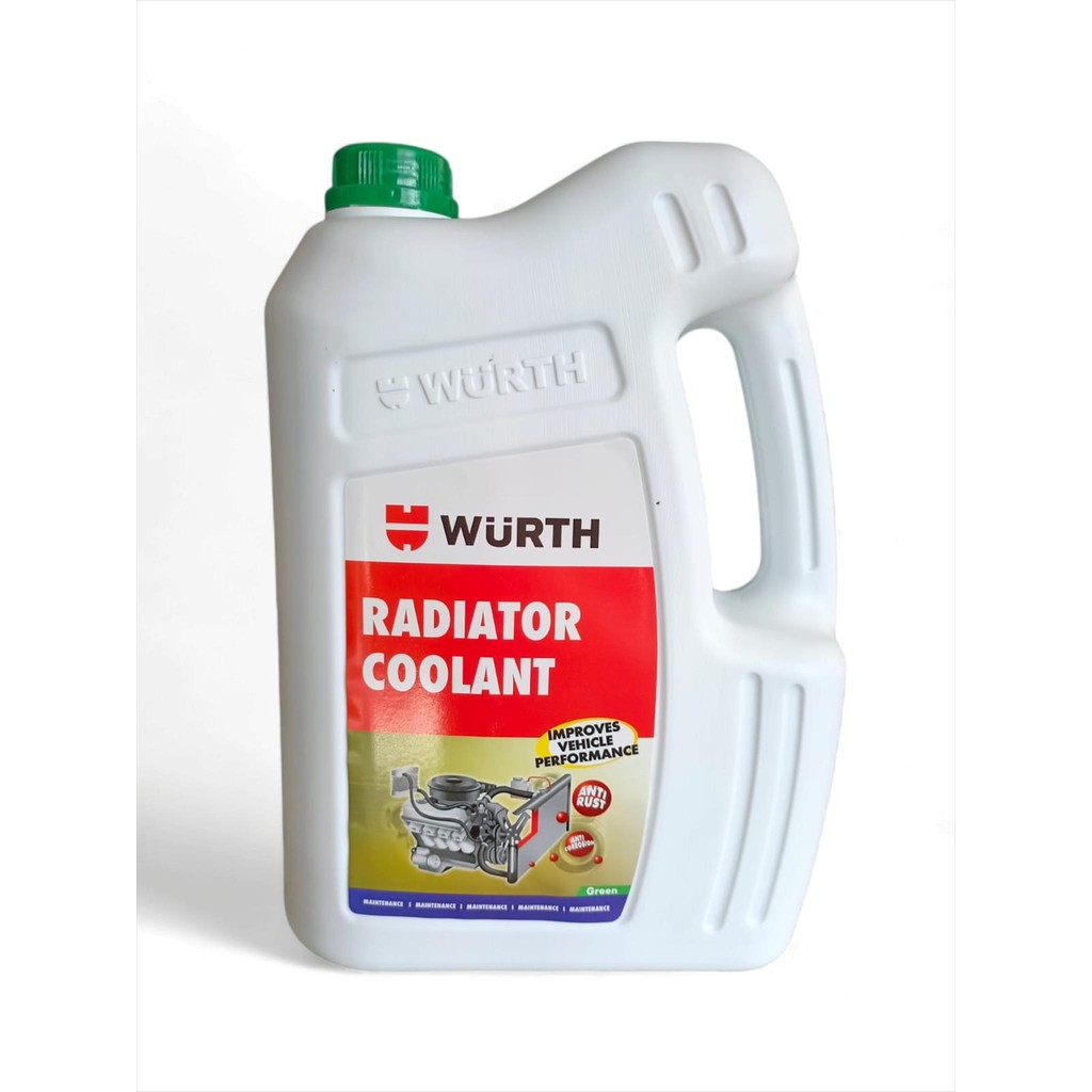 Jual Air Radiator Coolant Wurth Anti Rust Hijau 5 Liter Galon | Shopee ...