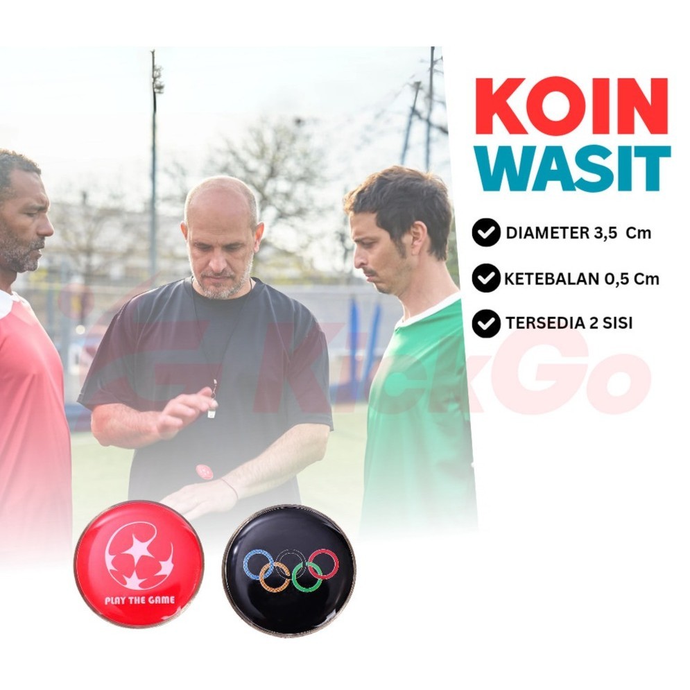 Jual [366SH] Koin Wasit Sepakbola Referee Coin Tos Olahraga Futsal Voli ...