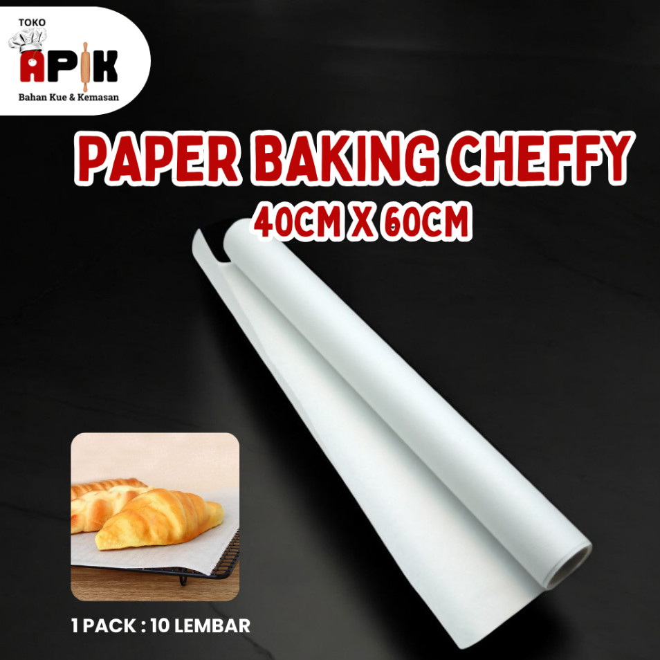 Jual PAPER BAKING CHEFFY 40CM X 60CM / Kertas Baking Kertas Roti 10 ...