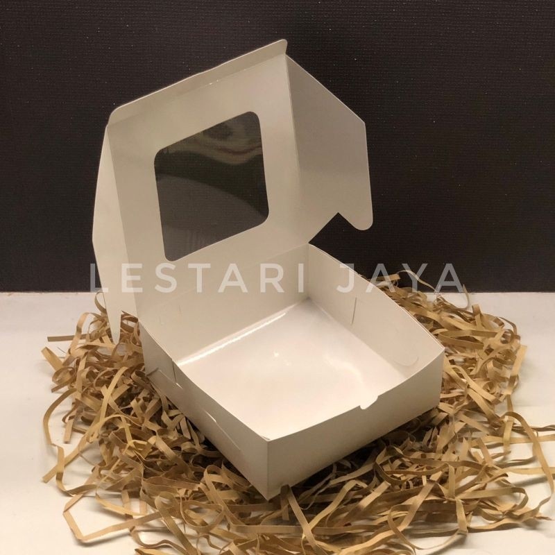 Jual Box Ivory Putih Laminasi Jendela Untuk Kotak Kue Roti Snack ...