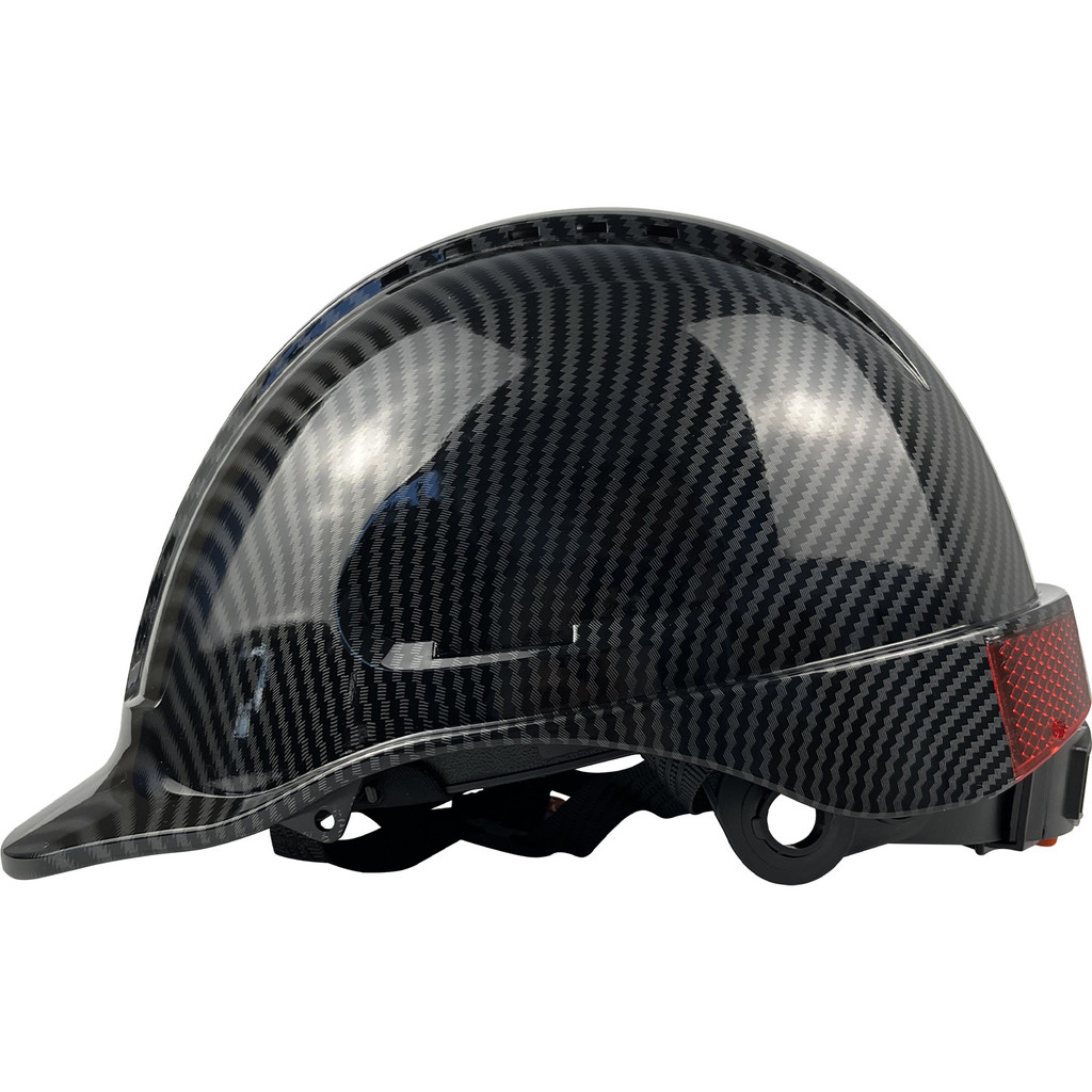 Jual Carbon Fibber Pattern Industrial Work Safety Helmet For Engineer ...