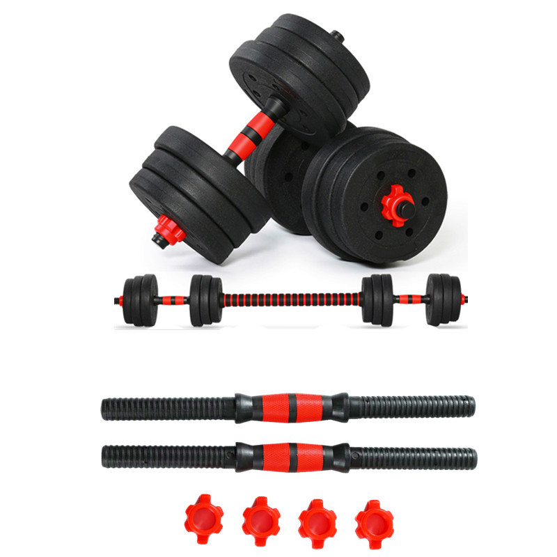 Jual Fitness Dumbbell Rod Solid Steel 40/50cm Barbells Bars Weight ...
