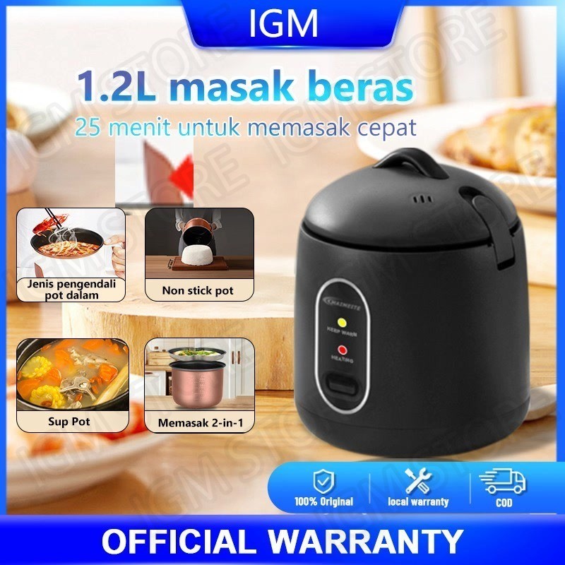 Jual IGM Rice Cooker Magic Com mini 0.8L Rice Cooker Panci anti lengket ...