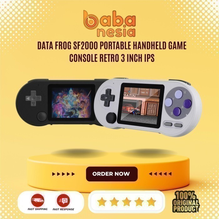 Jual DATA FROG SF2000 Portable Handheld Game Console Retro 3 Inch IPS ...