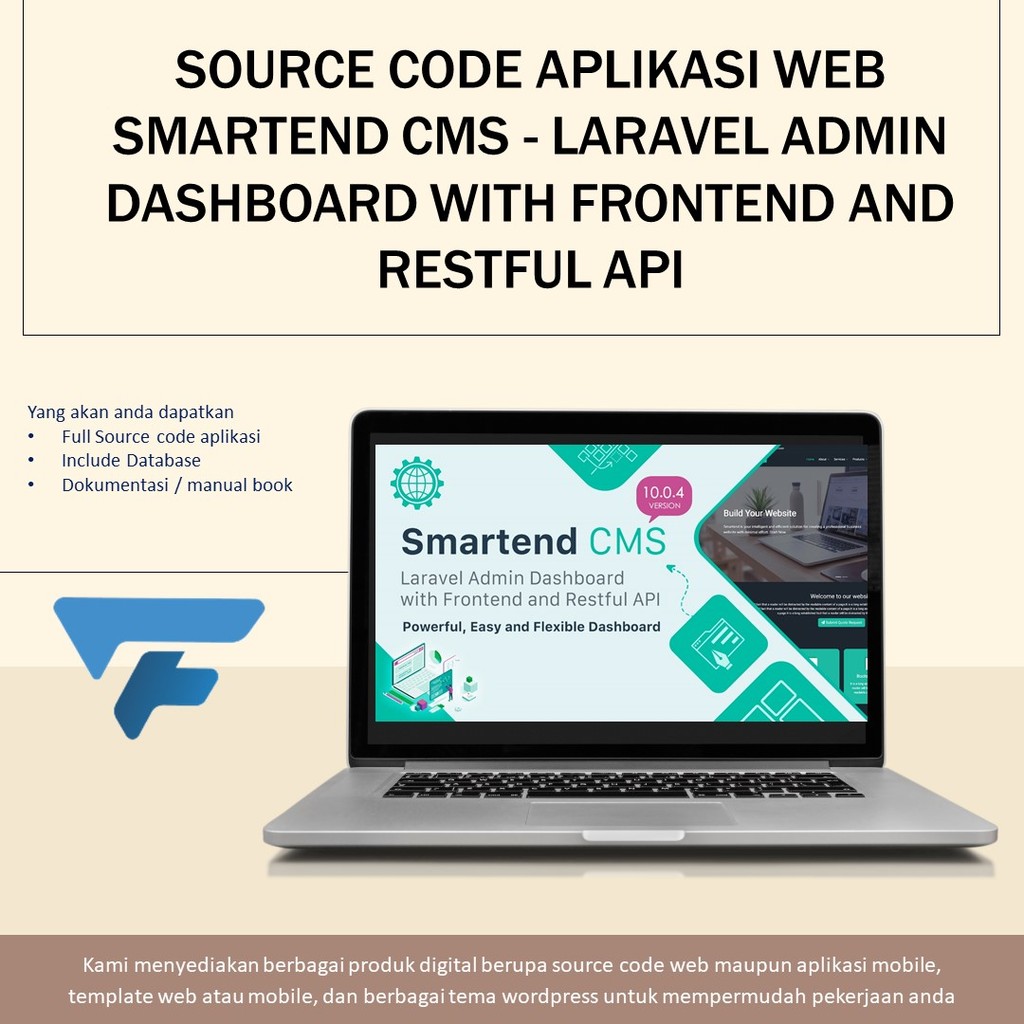 Jual SOURCE CODE APLIKASI WEB SMARTEND CMS - LARAVEL ADMIN DASHBOARD ...