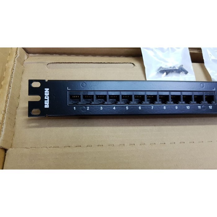 Jual Belden Patch Panel 24 port Cat5 / Patchpanel 24 Port Cat.5e ...