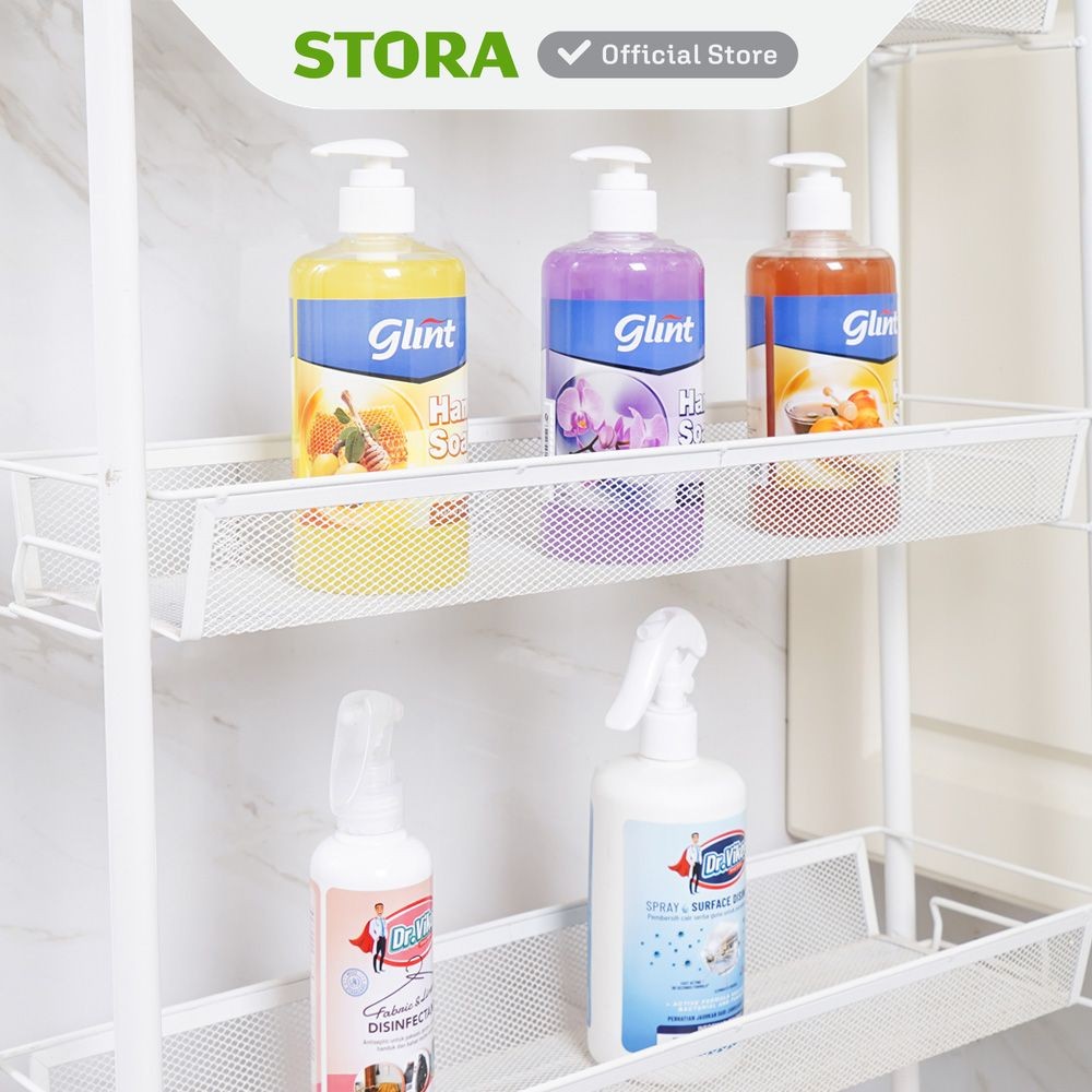 Jual Stora Rak Troli 4 Tingkat - Putih Tempat Penyimpanan Multifungsi ...