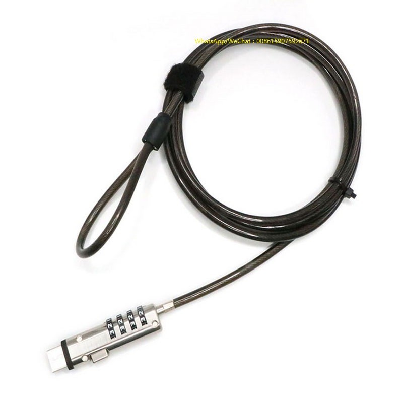 Jual 4 PCS USB Port 4 Digit Password Universal Cable Office Laptop Lock ...