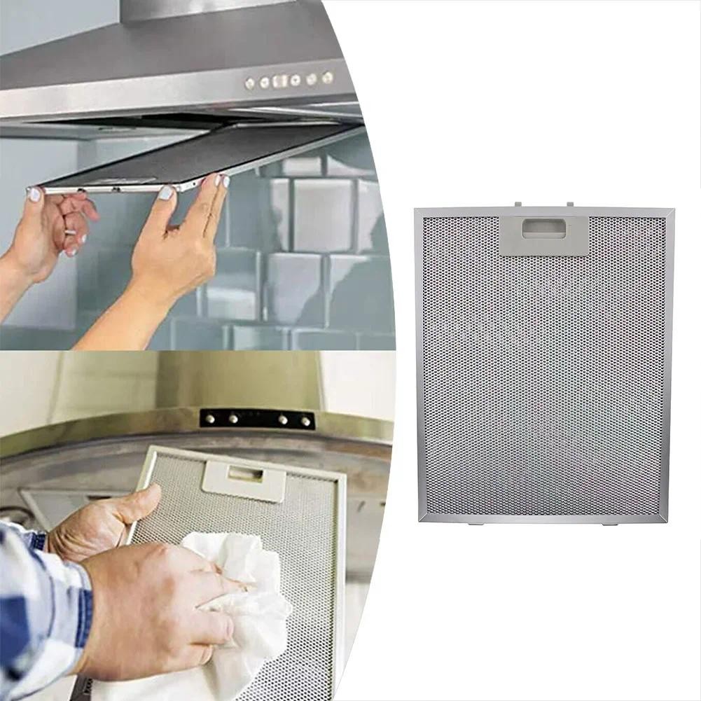 Jual 1pc 300X246X9mm Range Cooker Hood Filters Metal Mesh Extractor ...