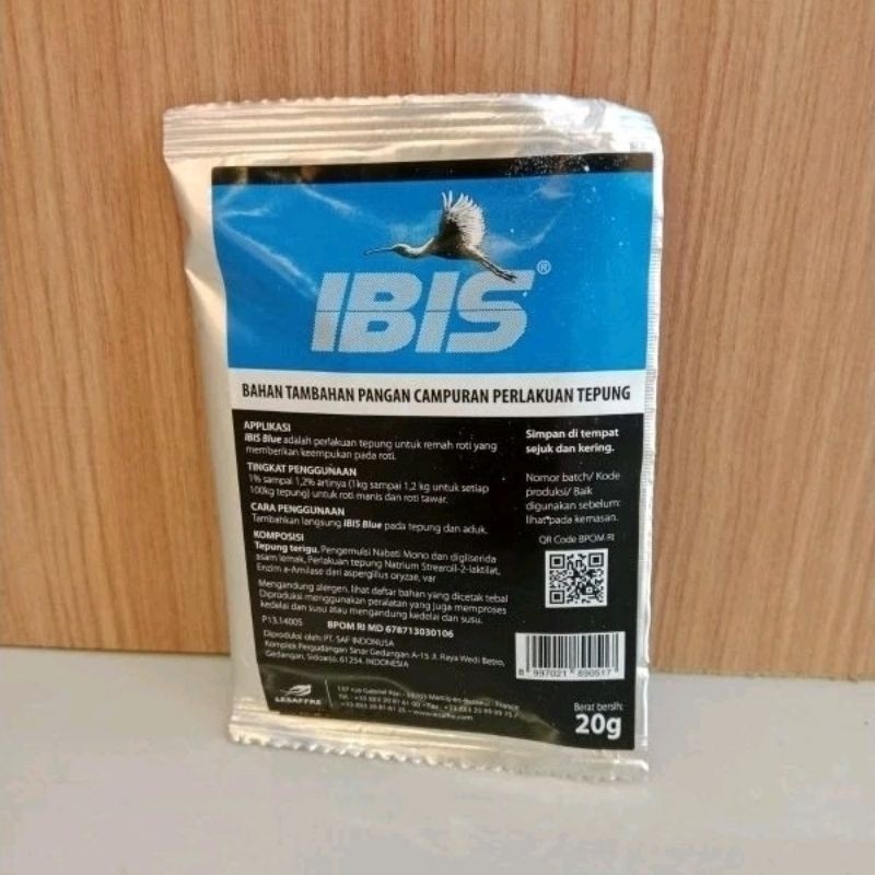 Jual IBIS Blue Sashet 20 Gram (Bahan Pelembut Roti ) Satuan | Shopee ...