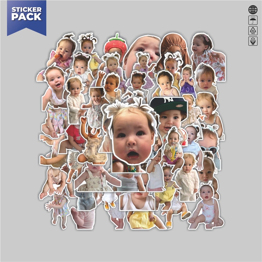 Jual [100PCS]Stiker Pack Stiker Bayi Lucu Kamari SW Aesthetic Vinyl ...