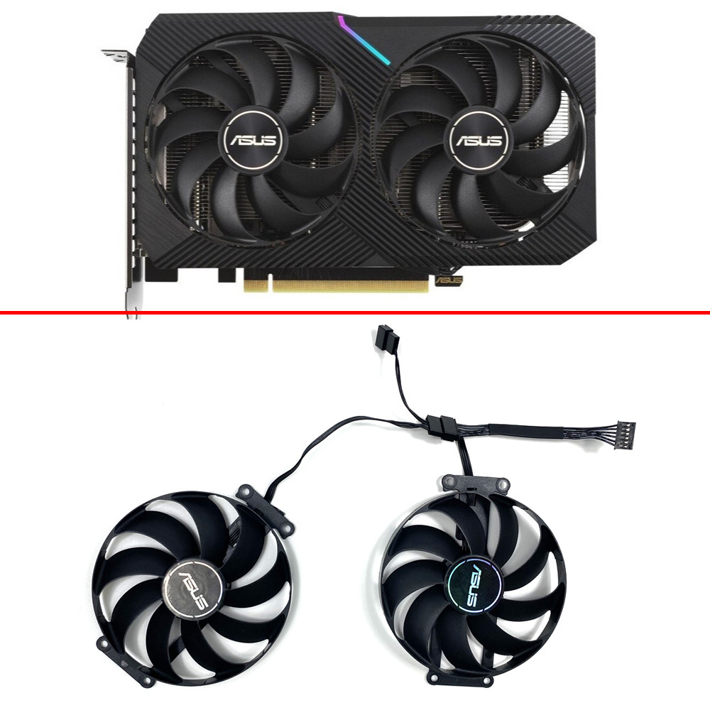 Jual 2pcs 90mm 6pin CF9010U12S RTX 3060 GPU FAN For ASUS DUAL-RTX3060 ...