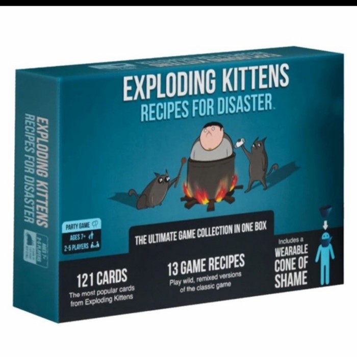 Jual Exploding Kittens Recipes for Disaster Board Game Card Games ...
