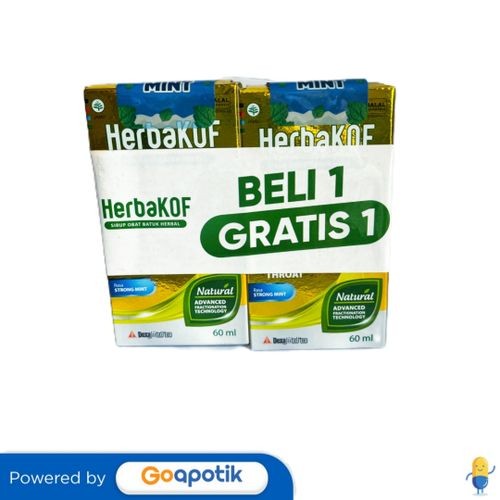 Jual B1g1 Herbakof Sirup Obat Batuk Rasa Strong Mint 60 Ml | Shopee ...