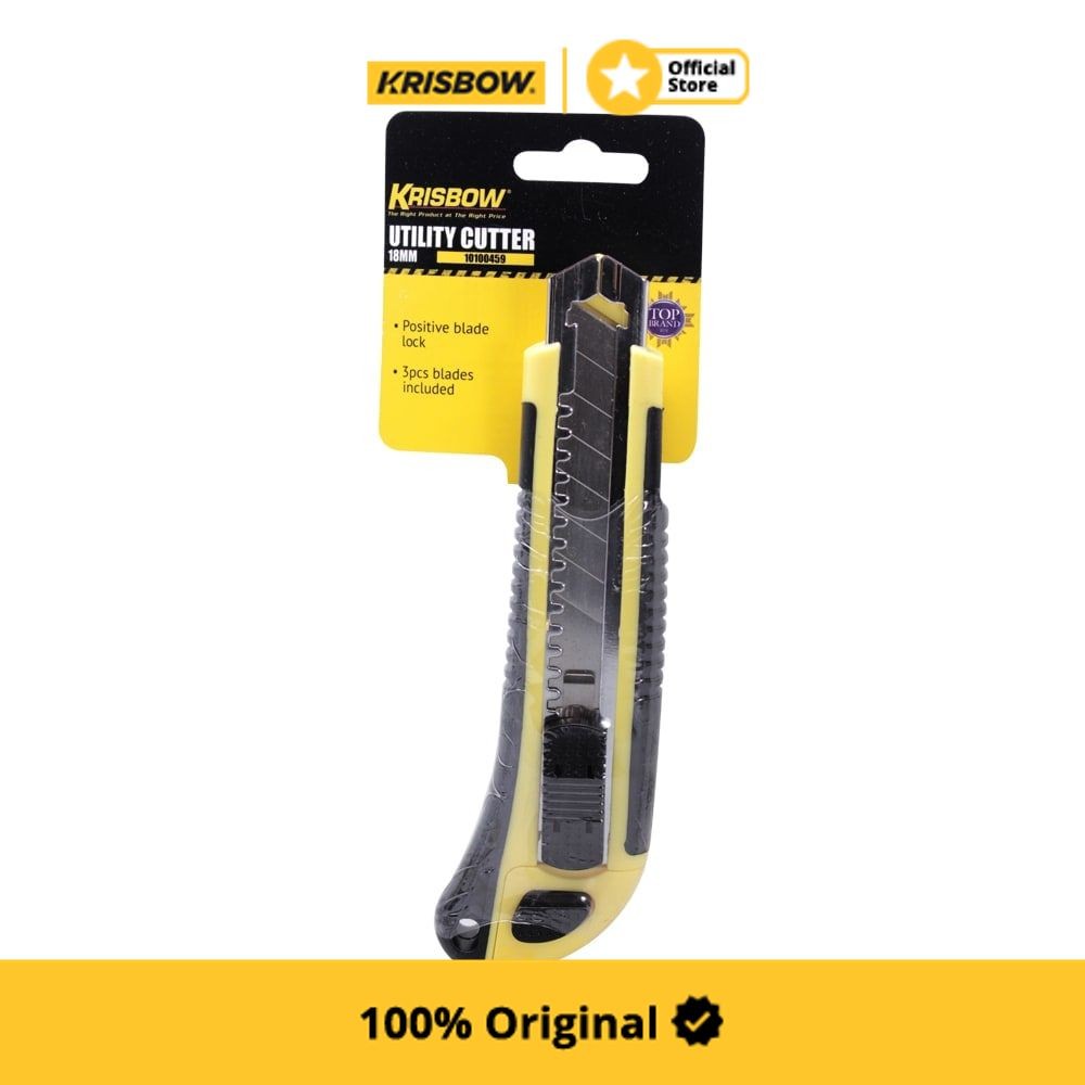 Jual Krisbow Cutter Potong Serbaguna 18 mm Lruc18 | Shopee Indonesia