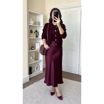 Honey Rok Satin Panjang Satin Long Skirt Rok Satin Panjang Rok Satin Silk Premium