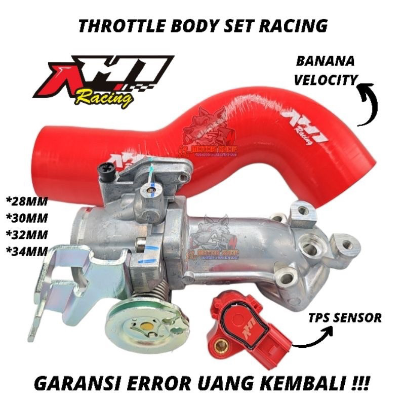 Jual TINBACKSHOP TB THROTTLE BODY ASSY RACING / TB AH1 RACING VARIO 125 ...