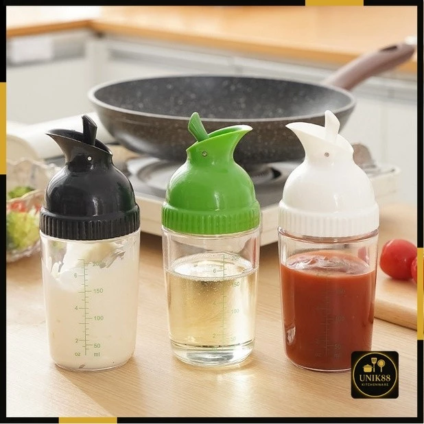Unik88 Botol Saus Salad 200ML Anti Bocor Tebal | AutoStock