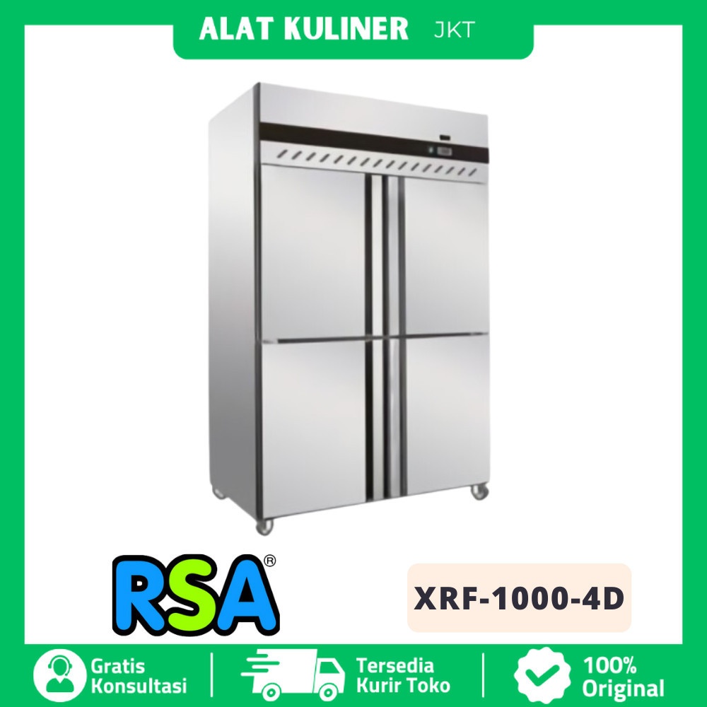 Jual UPRIGHT FREEZER RSA XRF-1000-4D FREEZER 4 PINTU STAINLESS ORIGINAL ...
