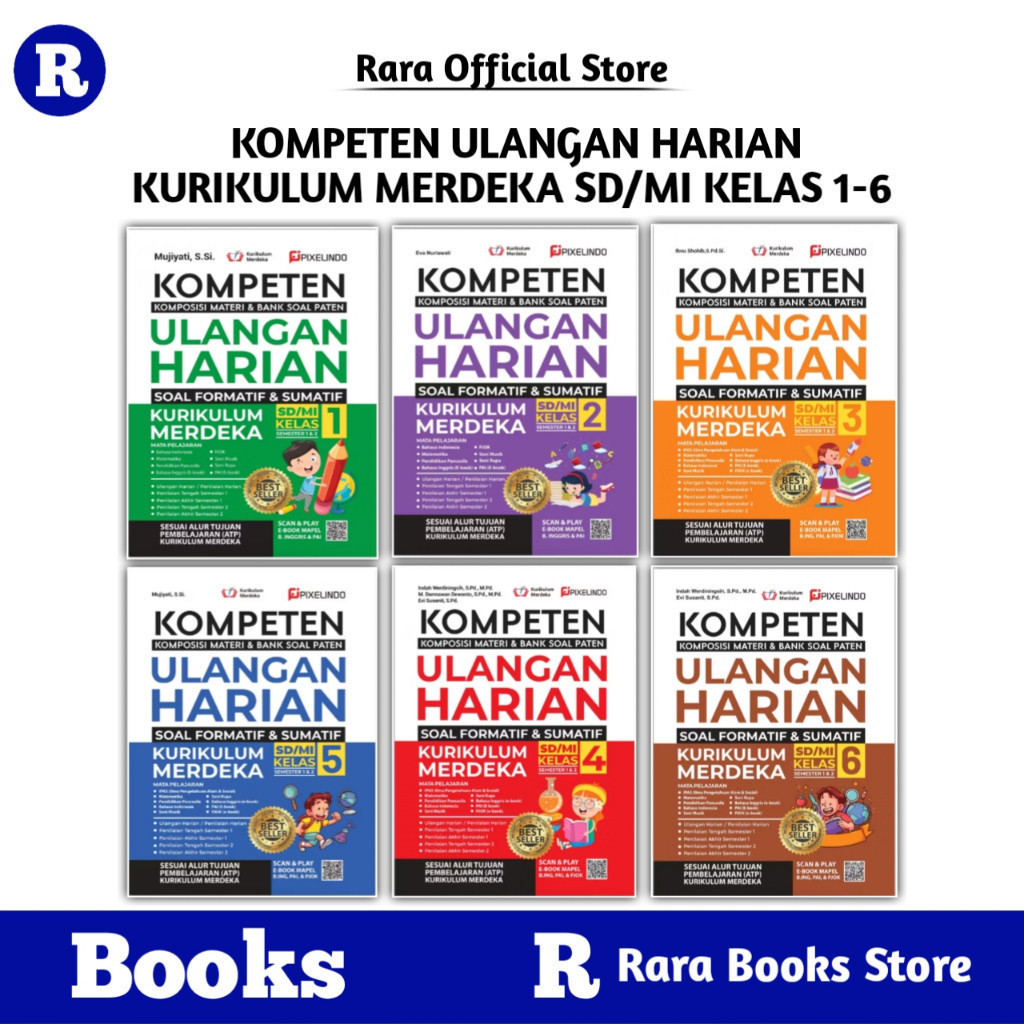 Jual BUKU KOMPETEN ULANGAN HARIAN KURIKULUM MERDEKA KELAS 1, 2, 3, 4, 5 ...